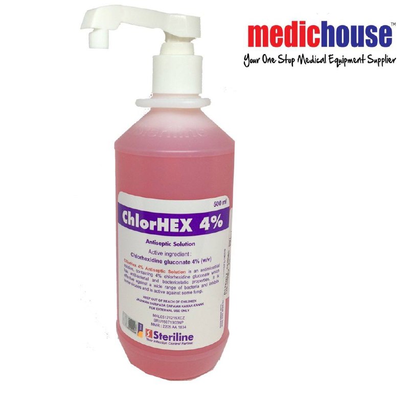 Chlorhexidine Gluconate 4 500ml antiseptic Medichouse